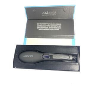 José Eber New Digital Ceramic Straightening Brush Hair Straightener Black